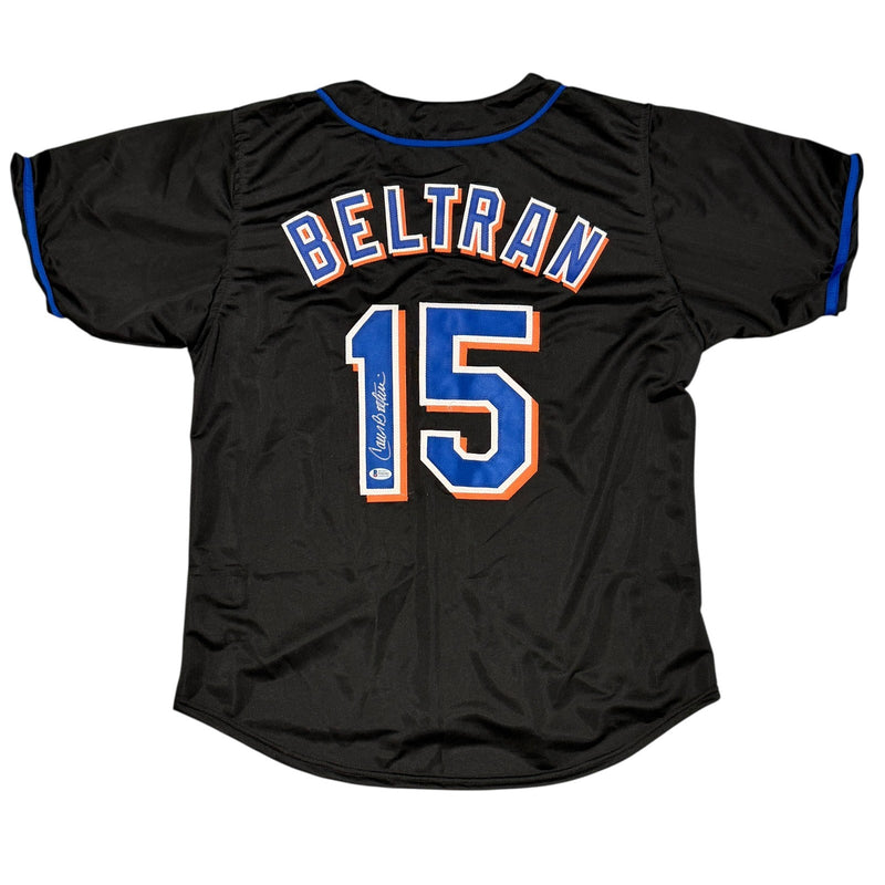 Carlos Beltran Signed New York Mets Custom Jersey (Beckett BAS COA)