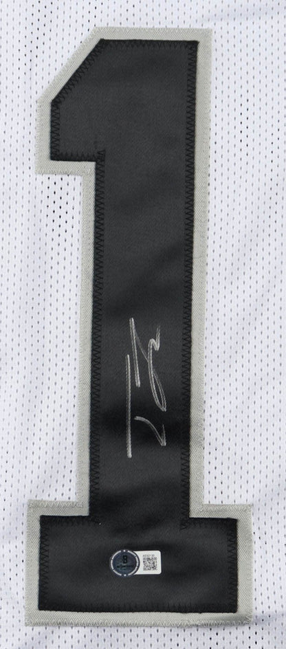 Tre Tucker Autographed Las Vegas Raiders White Custom Jersey