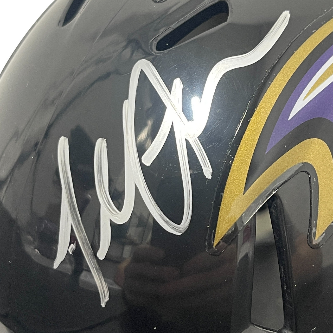 Terrell Suggs Baltimore Ravens Signed Speed Mini Helmet