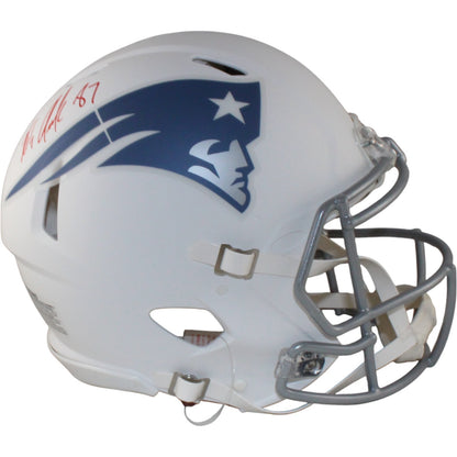 Rob Gronkowski New England Patriots Autographed Full Size Rivalries Helmet