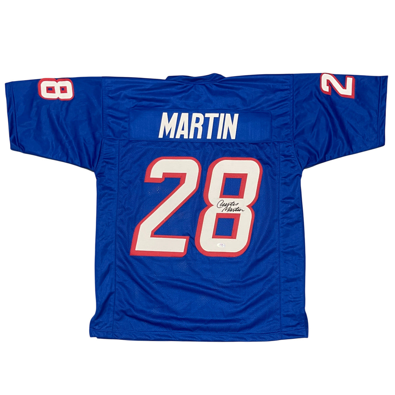 Curtis Martin Signed New England Patriots Custom Jersey (PSA COA)