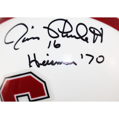 Jim Plunkett Autographed Stanford Cardinal Mini Helmet (Heisman '70)