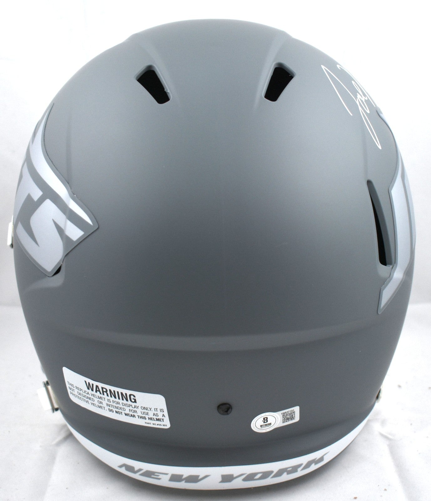 Joe Namath Autographed New York Jets Full Size Slate Speed Helmet