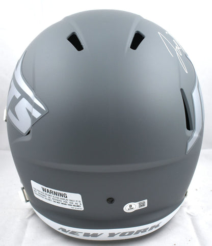 Joe Namath Autographed New York Jets Full Size Slate Speed Helmet