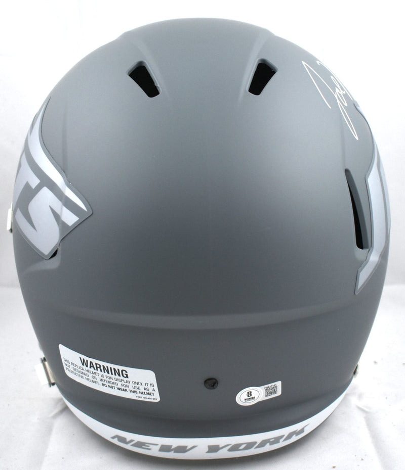 Joe Namath Autographed New York Jets Full Size Slate Speed Helmet