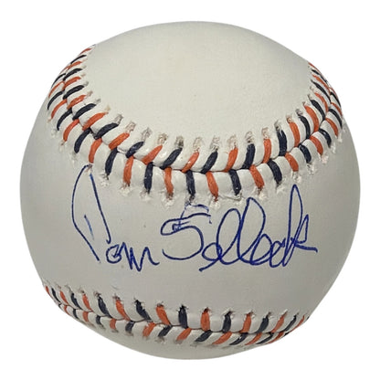 Tom Selleck Signed Detroit Tigers Logo Baseball