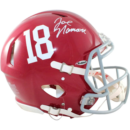 Joe Namath Signed Alabama Crimson Tide Full Size Proline Helmet