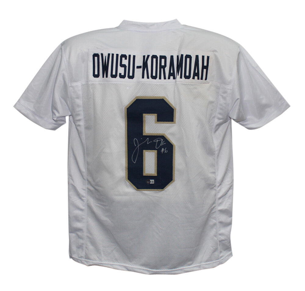 Jeremiah Owusu-Koramoah Signed Custom College Style Football Jersey