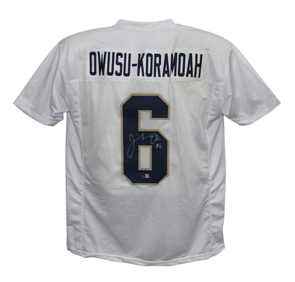 Jeremiah Owusu-Koramoah Signed Custom College Style Football Jersey