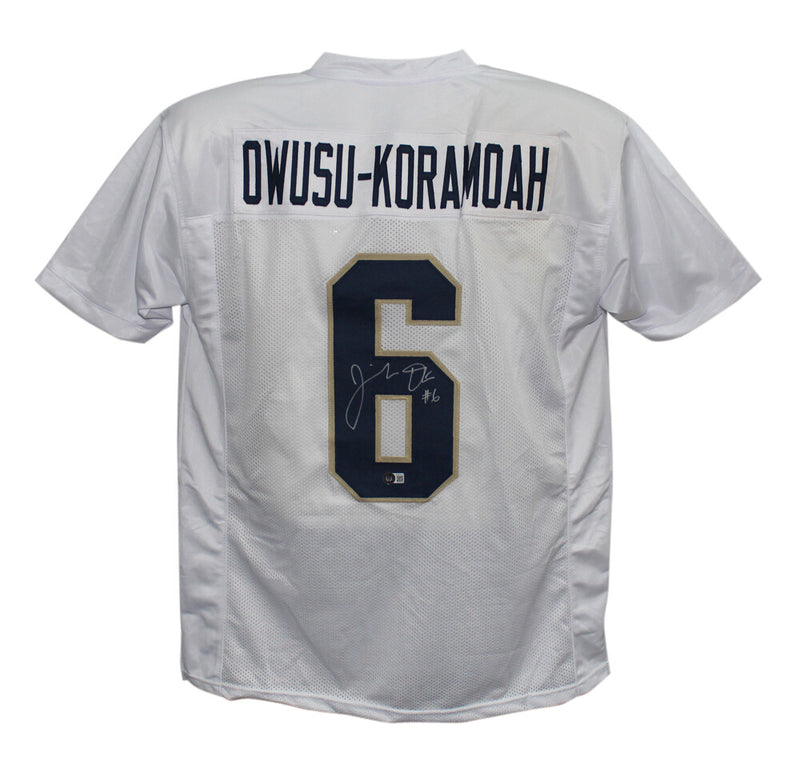 Jeremiah Owusu-Koramoah Signed Custom College Style Football Jersey
