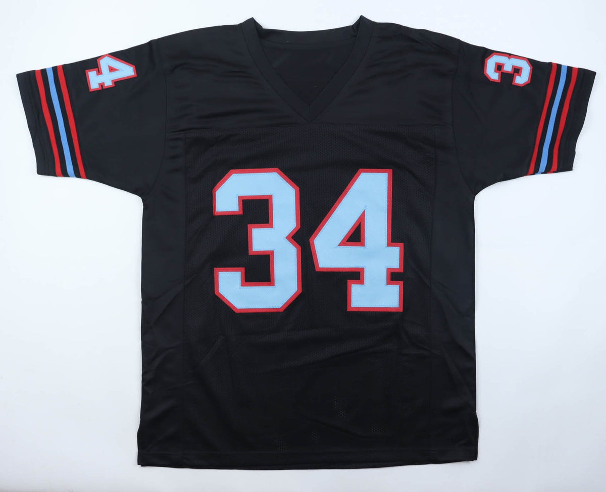 Earl Campbell Signed Houston Oilers Black Custom Jersey