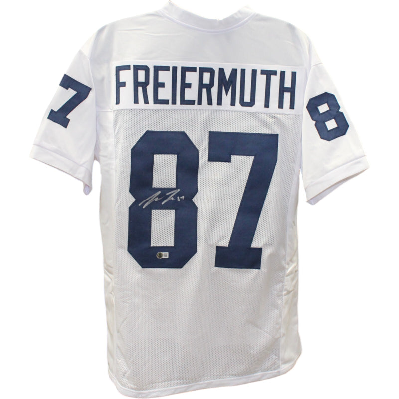 Pat Freiermuth Signed White College Style Custom Football Jersey (BAS)