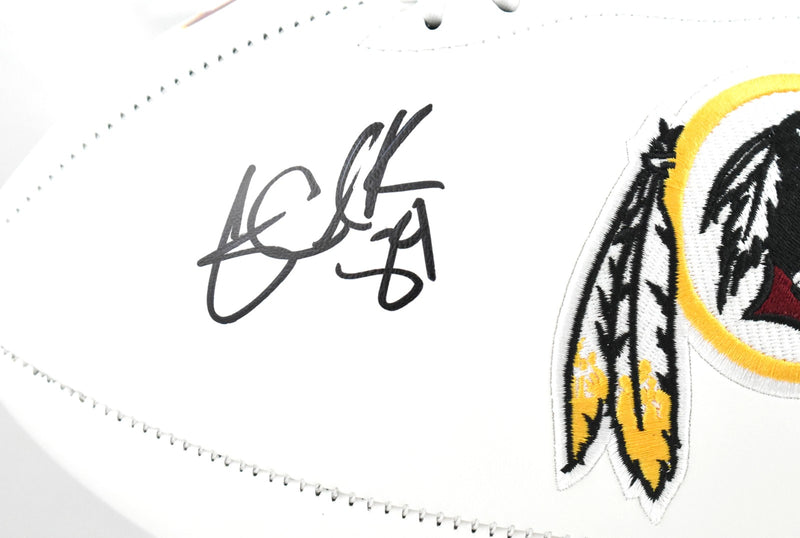 Gary Clark Signed Washington Redskins Logo Football