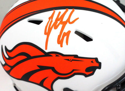 John Lynch Signed Denver Broncos Lunar Mini Helmet