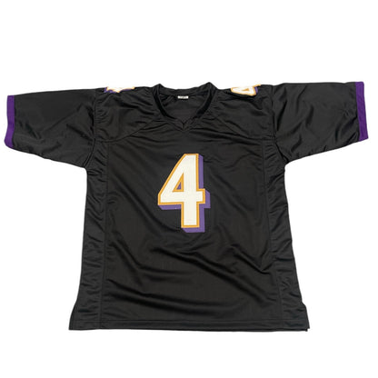 Zay Flowers Custom Jersey Baltimore Ravens Autographed (JSA COA)