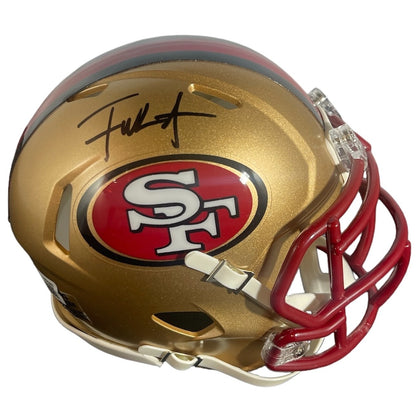 Frank Gore San Francisco 49ers Signed Throwback Speed Mini Helmet (Beckett)