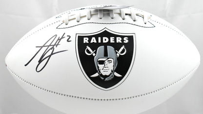 Ashton Jeanty Signed Las Vegas Raiders Logo Football