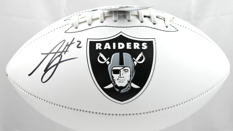 Ashton Jeanty Signed Las Vegas Raiders Logo Football