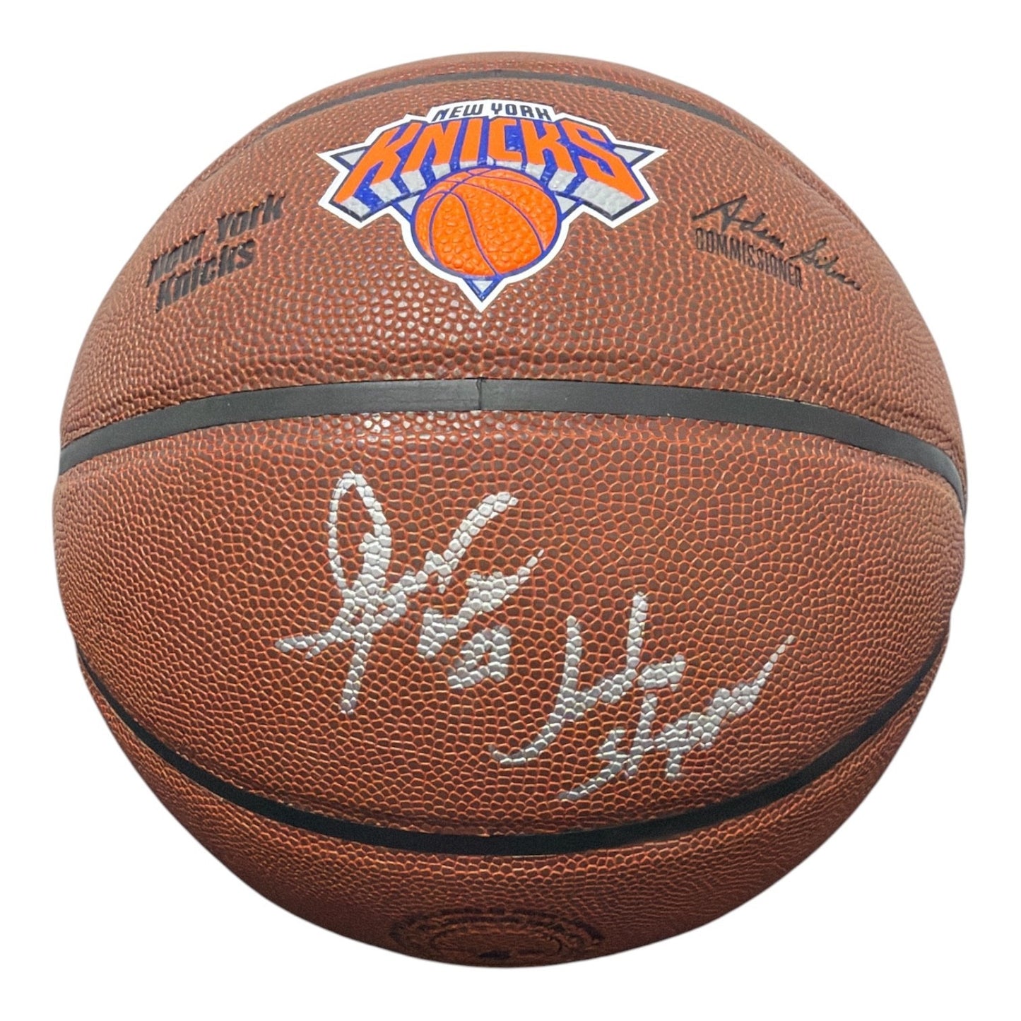 Gerald Wilkins Autographed New York Knicks Basketball