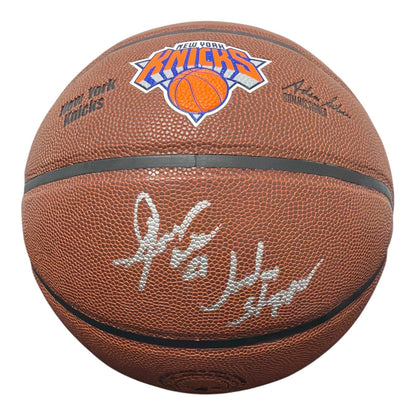 Gerald Wilkins Autographed New York Knicks Basketball