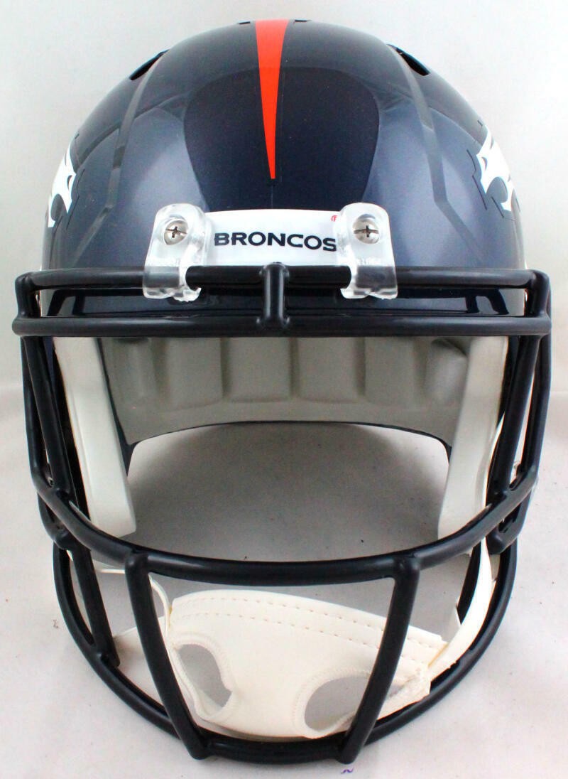 John Lynch Autographed Denver Broncos White Speed Full Size Helmet