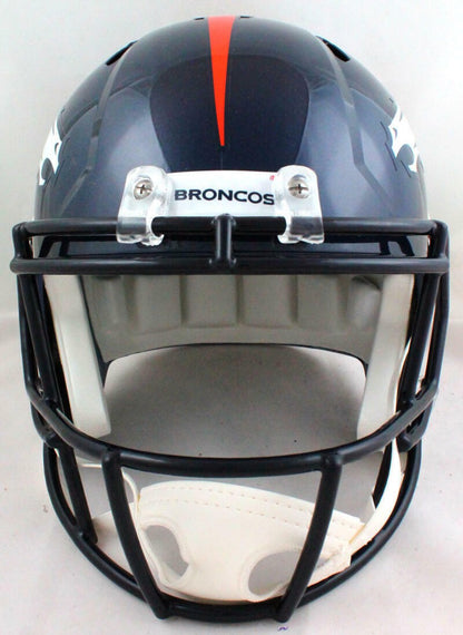 John Lynch Autographed Denver Broncos White Speed Full Size Helmet