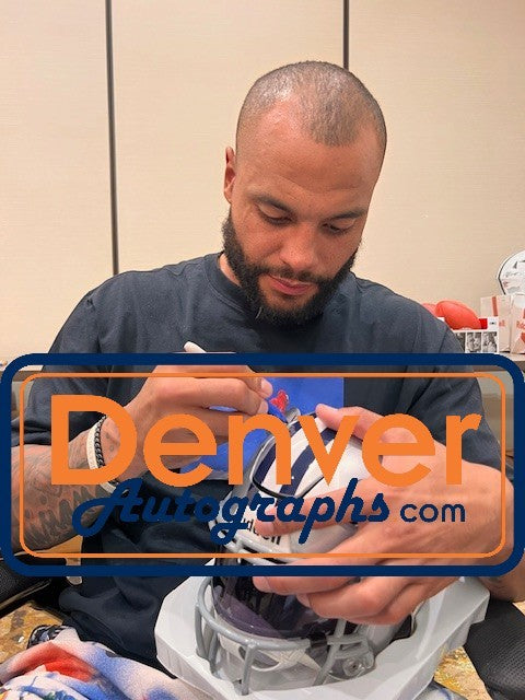 Dak Prescott Autographed Dallas Cowboys Mid-Size Helmet