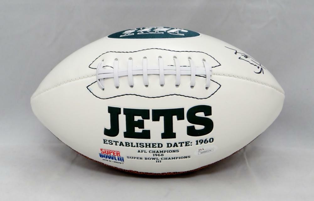 Vinny Testaverde Autographed New York Jets Logo Football