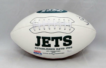 Vinny Testaverde Autographed New York Jets Logo Football