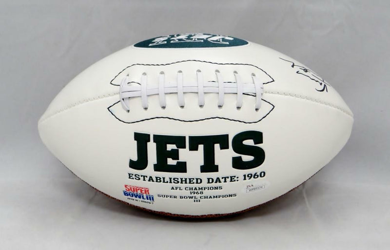 Vinny Testaverde Autographed New York Jets Logo Football