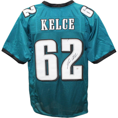 Jason Kelce Autographed Pro Style Green Jersey