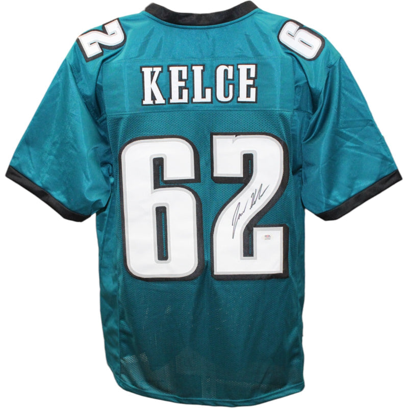 Jason Kelce Autographed Pro Style Green Jersey