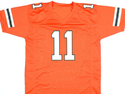 Carson Beck Autographed Miami Hurricanes Custom Orange Jersey