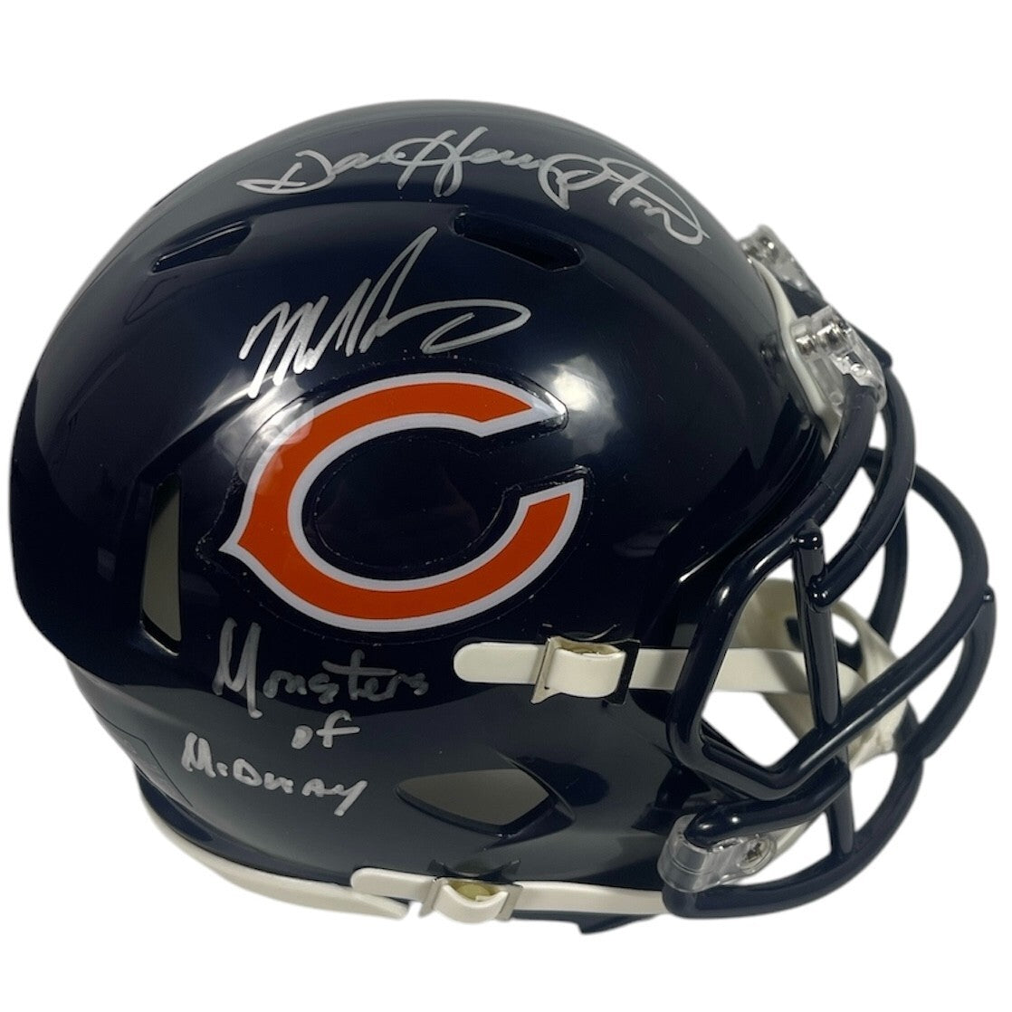 Dan Hampton & Mike Singletary Dual Signed Chicago Bears Mini Helmet