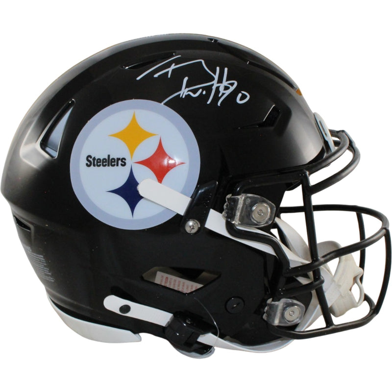 TJ Watt Pittsburgh Steelers Autographed Full Size SpeedFlex Helmet