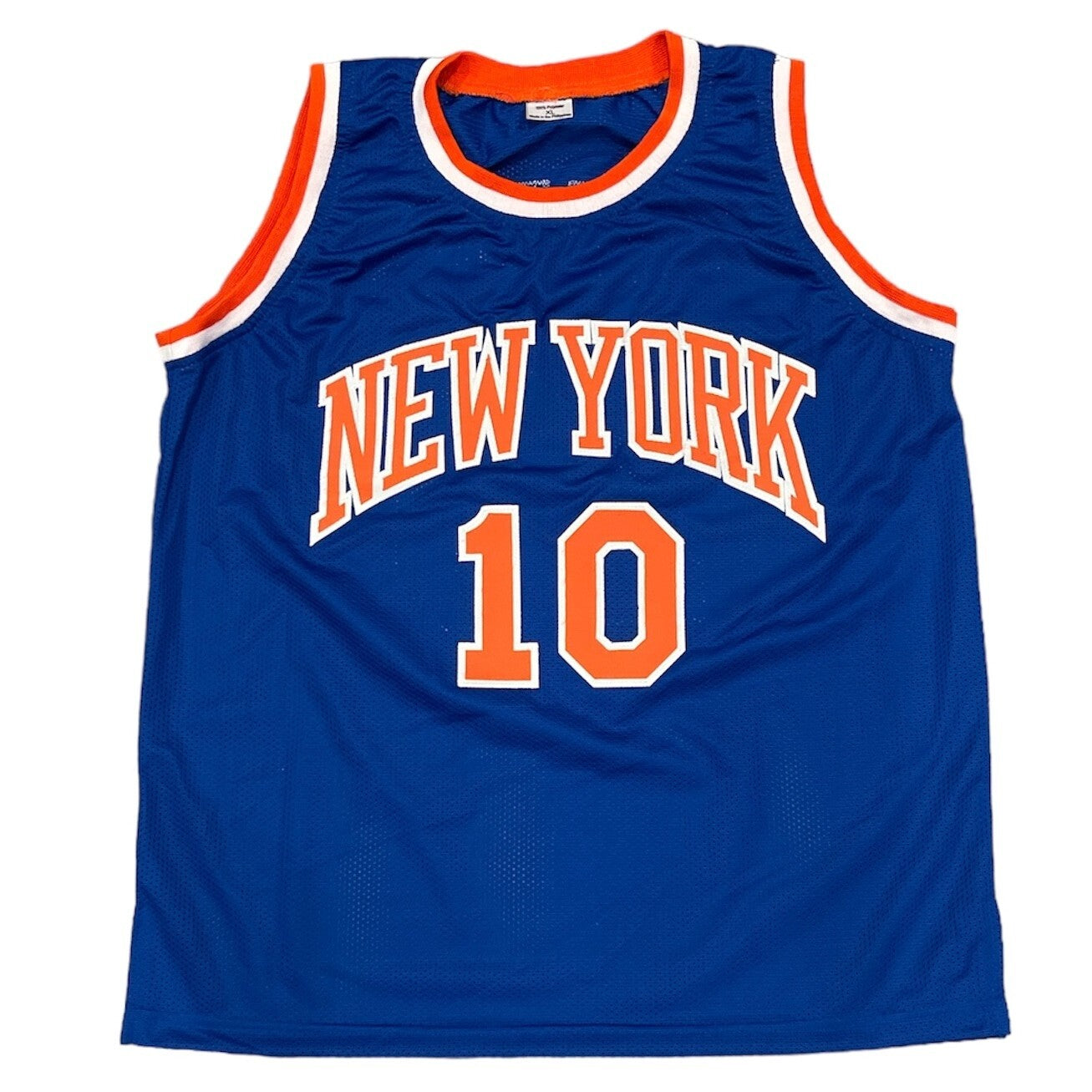 Walt Frazier Signed New York Knicks Custom Jersey "Dishin Swishin" BAS