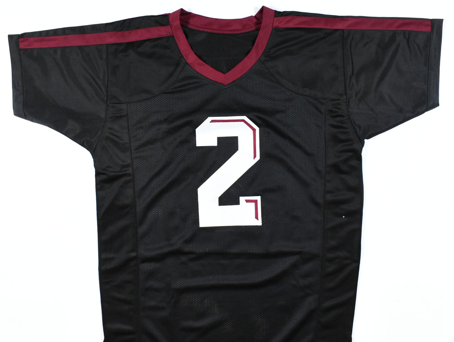 Johnny Manziel Autographed Black Custom Jersey with '12 Heisman Inscription