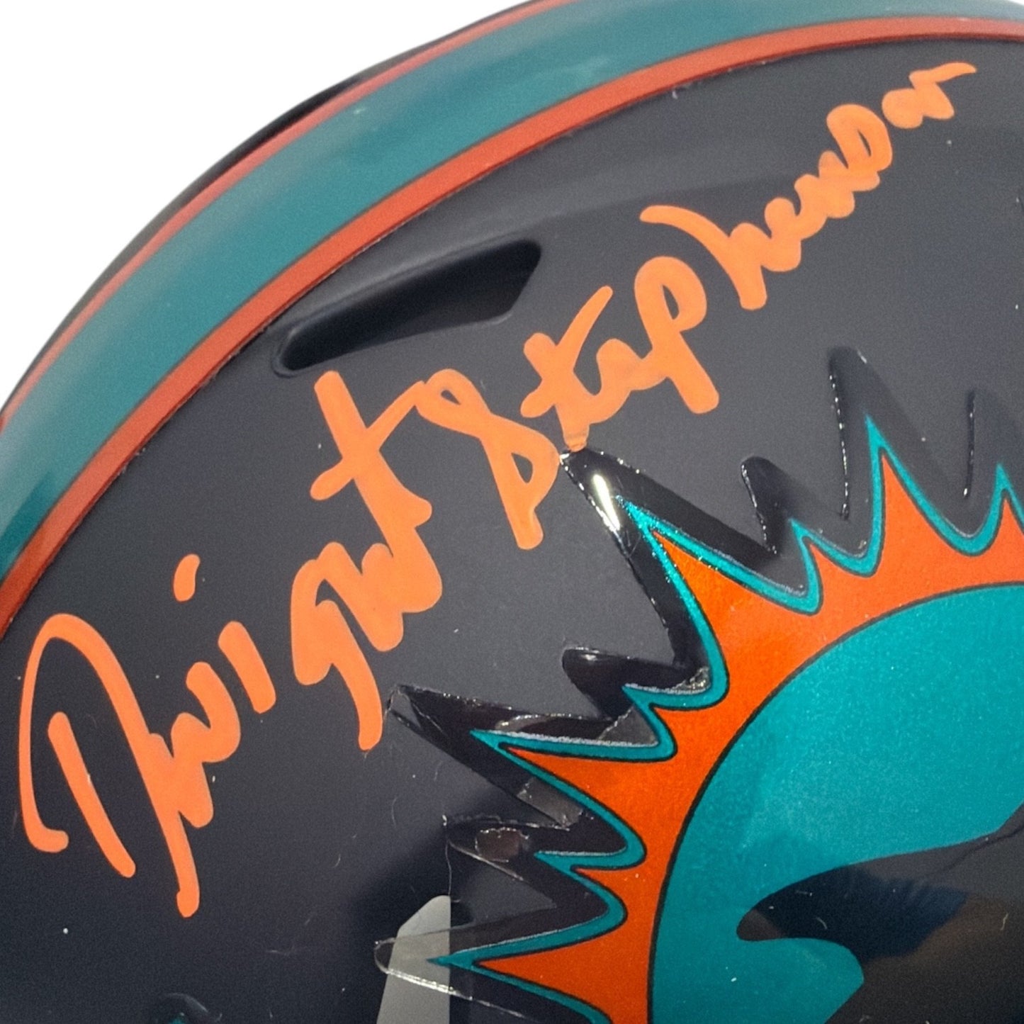 Dwight Stephenson Signed Miami Dolphins Rivalries Mini Helmet