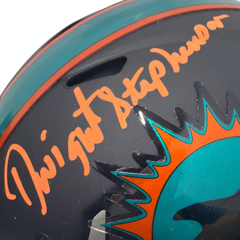 Dwight Stephenson Signed Miami Dolphins Rivalries Mini Helmet