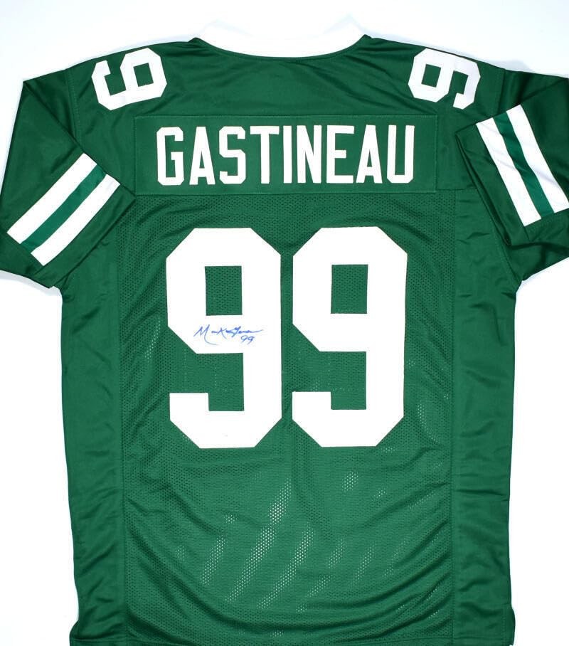 Mark Gastineau Autographed New York Jets Green Custom Jersey