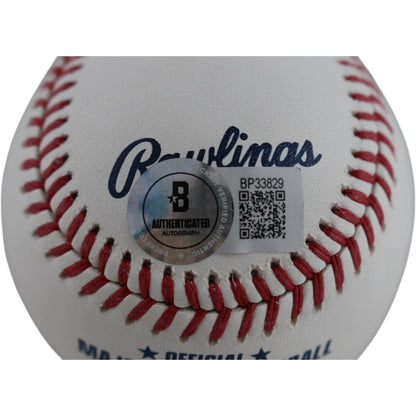 Nolan Ryan Autographed Texas Rangers OML Baseball (HOF Inscription)