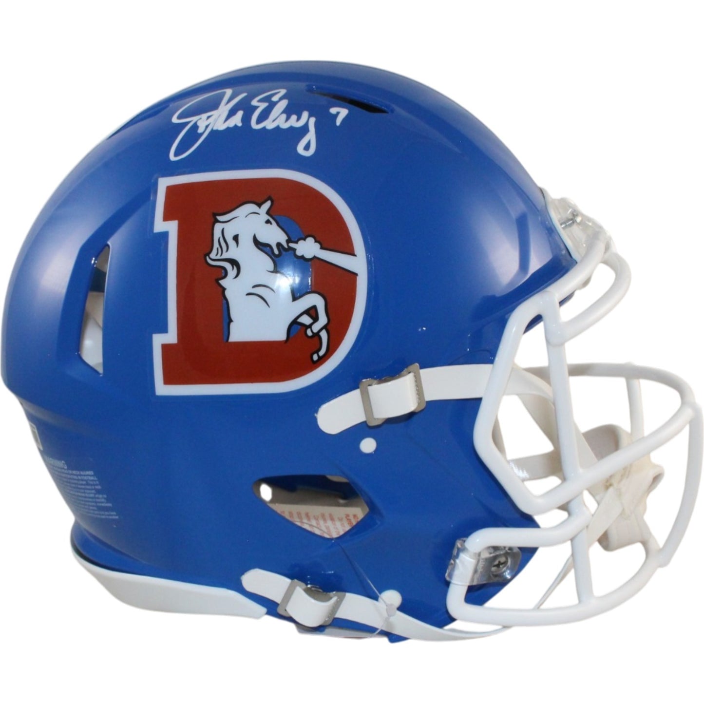 John Elway Denver Broncos Autographed Authentic Throwback Full Size Helmet