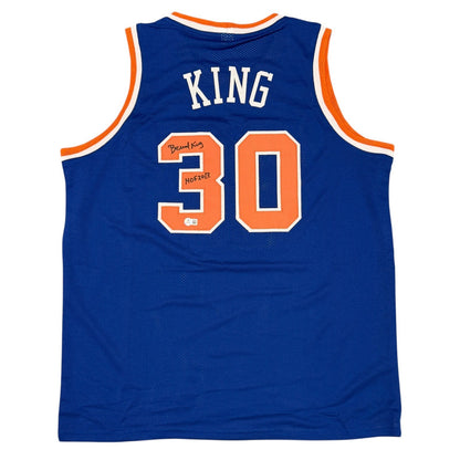 Bernard King Signed New York Knicks Custom Jersey - HOF 2013