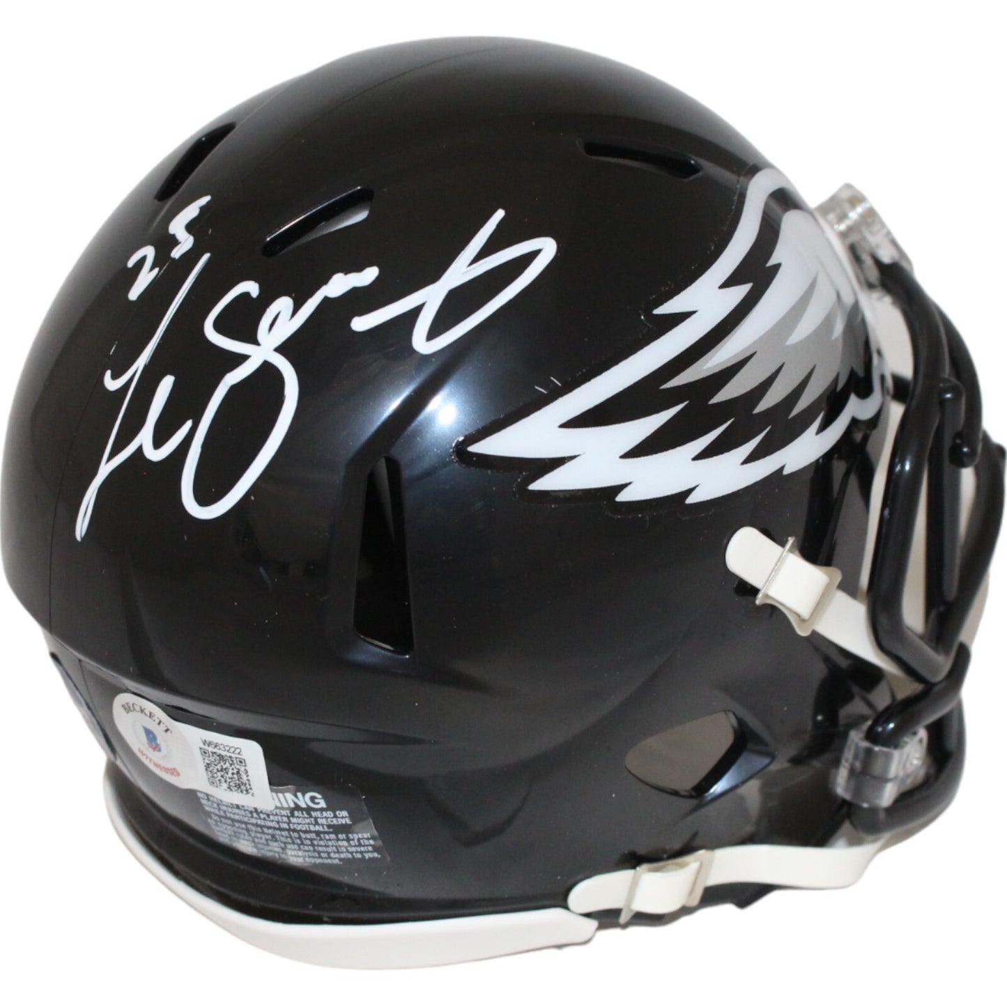 LeSean McCoy Signed Philadelphia Eagles 2022 Alternate Mini Helmet Beckett