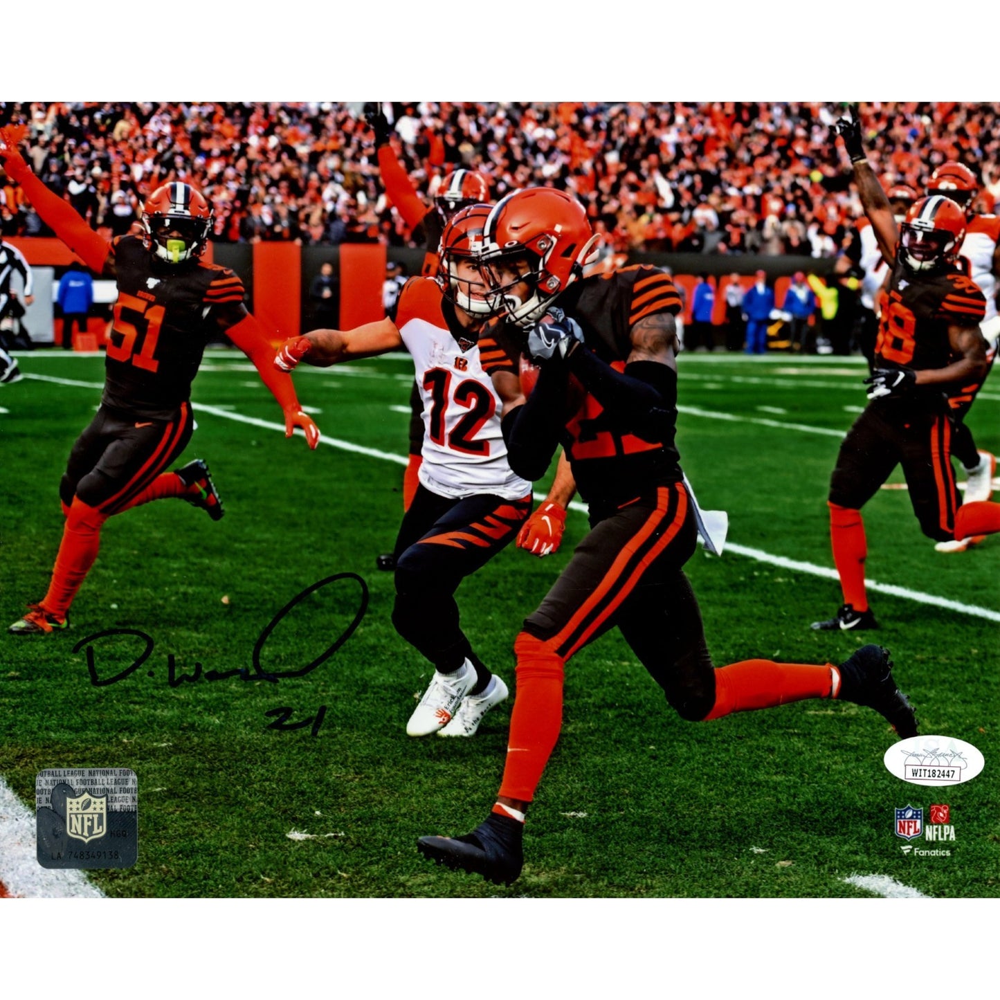 Denzel Ward Cleveland Browns Autographed 8x10 Photo