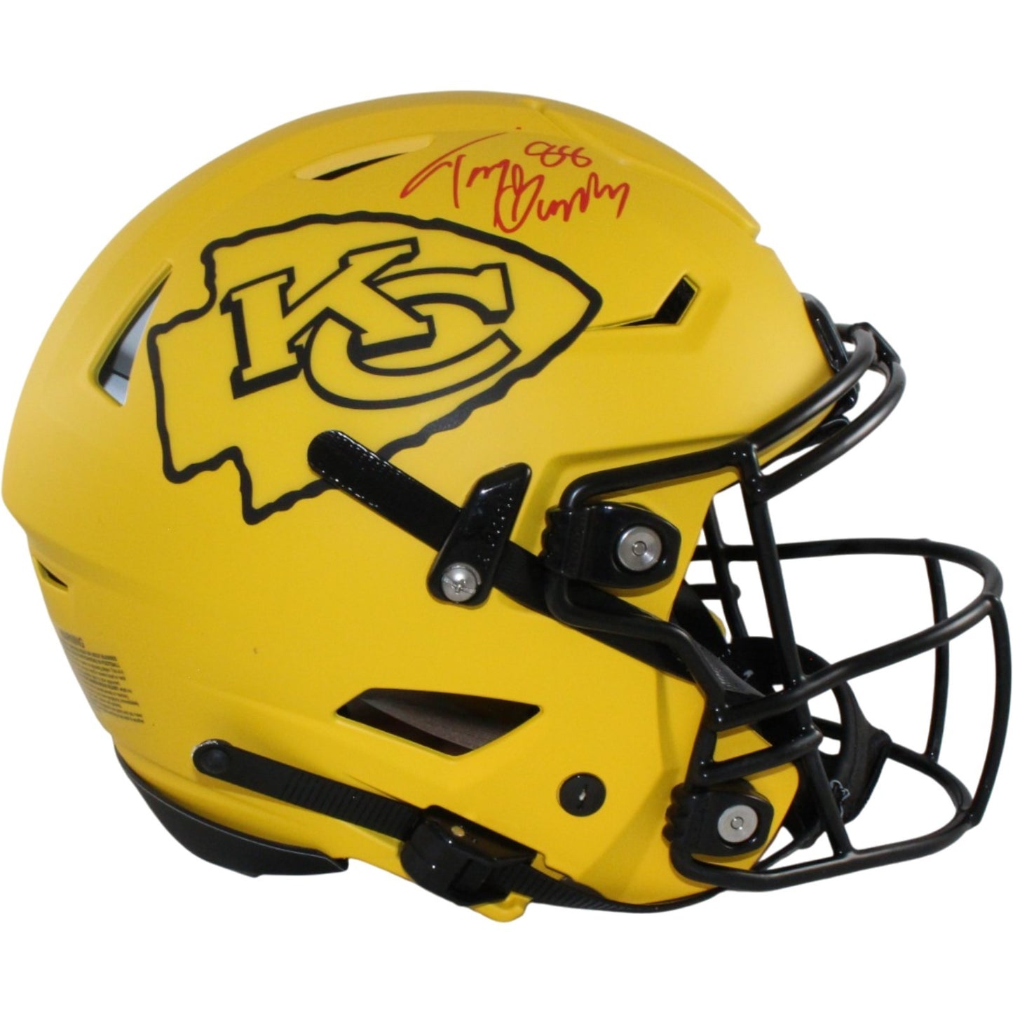 Tony Gonzalez Signed Kansas City Chiefs Authentic SpeedFlex Rave Helmet