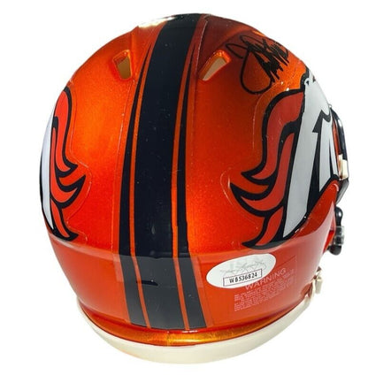 Terrell Davis Signed Denver Broncos Flash Mini Helmet (JSA COA)