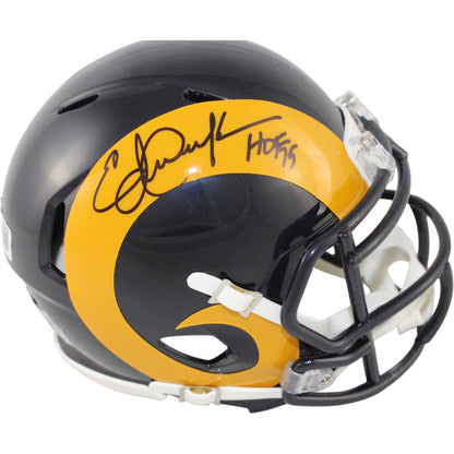 Eric Dickerson Signed Los Angeles Rams Throwback Mini Helmet (HOF)
