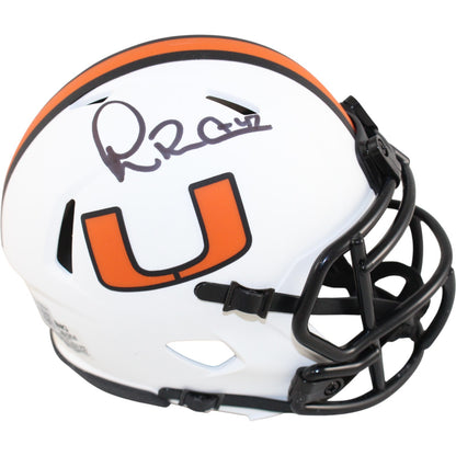 Michael Irvin Autographed Miami Hurricanes Lunar Mini Helmet
