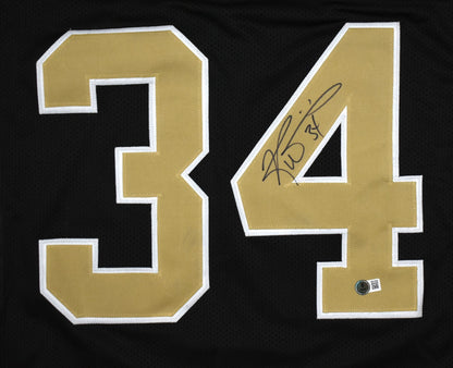 Ricky Williams Autographed New Orleans Saints Custom Black Jersey